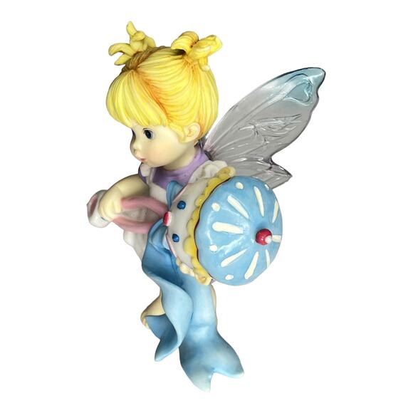 My Little Kitchen Fairies Baby RATTLE FAIRIE Nursery Figure Acrylic Fairy Wings - Picture 9 of 9